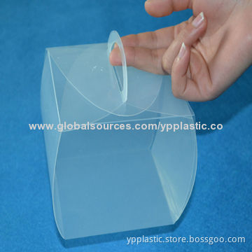 Clear PP plastic foldable box with hanger